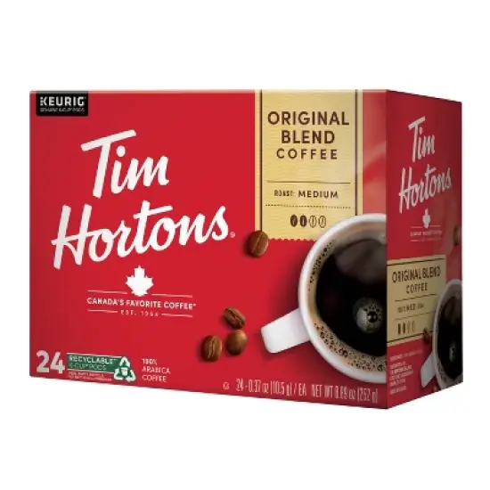 Tim Hortons Original Blend Medium Roast Coffee Pods - 24ct image {2}