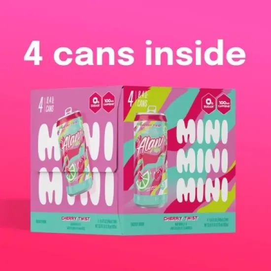 Alani Nu Cherry Twist Energy Drink - 4pk/8.4 fl oz Cans image {2}
