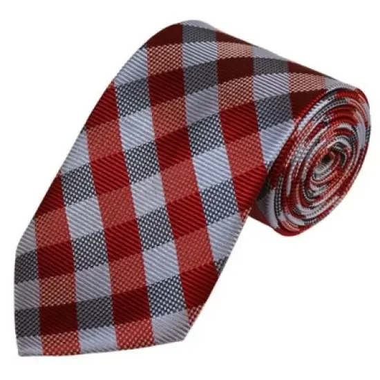 Men's Checkered 3.25 Inch Wide And 58 Inch Long Woven Neckties image {5}