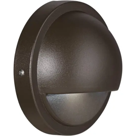 Kichler 4" High Half Moon Bronze 3000K LED Deck Light image {4}