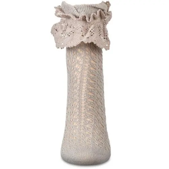 Memoi Women's Whimsy Lace Anklet Socks image {1}