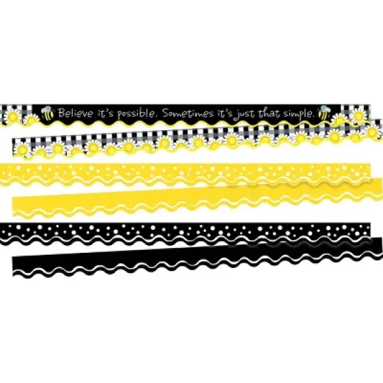 3pk Believe It's Possible Double-Sided Scalloped Classroom Borders - Barker Creek: Teacher Supplies, Daily Schedule Aid image {5}
