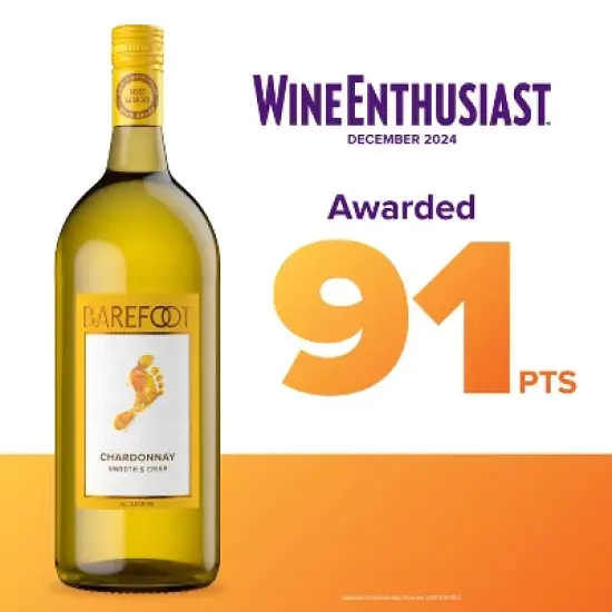 Barefoot Cellars Chardonnay White Wine - 1.5L Bottle image {7}