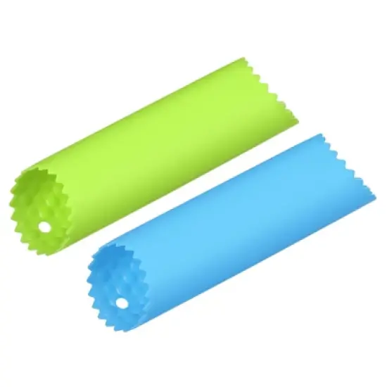 Unique Bargains Kitchen Non-Slip Silicone Skin Remover Garlic Peeler 1 Set image {10}