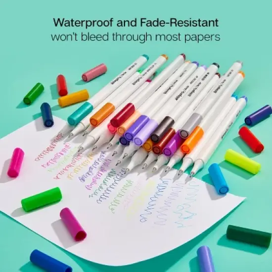 KINGART Fine Line Pens 24 Colors image {4}
