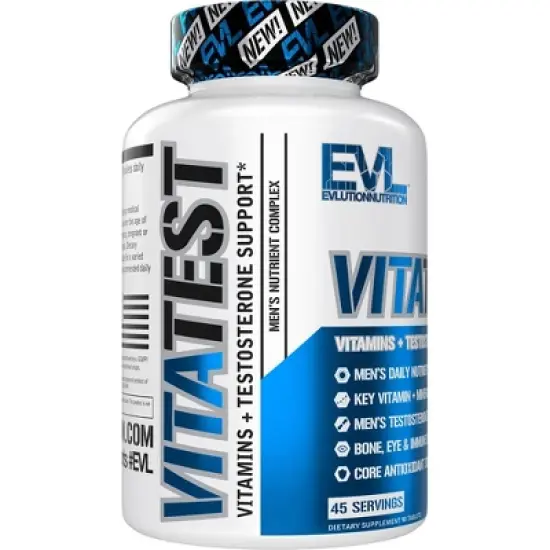 Evlution Nutrition VitaTest - Vitamins & Testosterone Support - 45 Servings image {3}