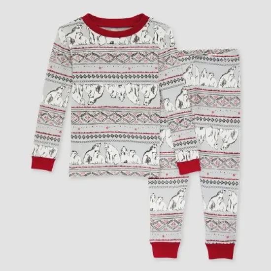 Burt's Bees Baby&reg; Kids' 2pc Christmas Pajama Set image {5}