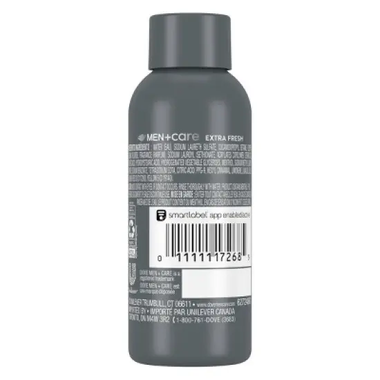 Dove Men+Care Mini Body and Face Wash - Extra Fresh - Travel Size - 3 fl oz image {1}