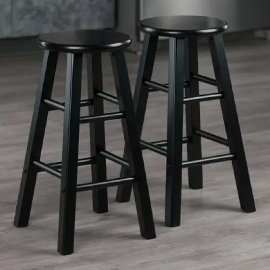 2pc 24" Element Counter Height Barstools - Winsome image {5}