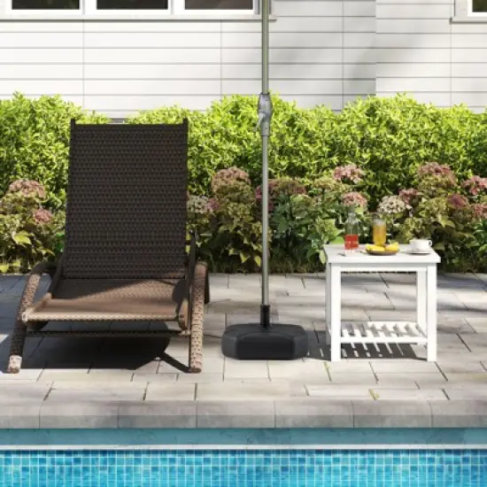 Tangkula Fillable Patio Umbrella Base Outdoor Market Umbrella Stand w/ Handle for Yard image {2}