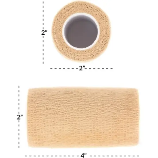 Self Adherent Cohesive Bandages, 4" x 5 Yards - 12 Count image {8}