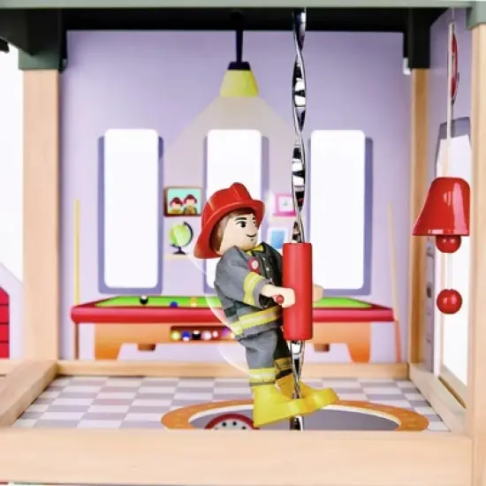 HAPE Tri-level Wooden Fire Station image {4}