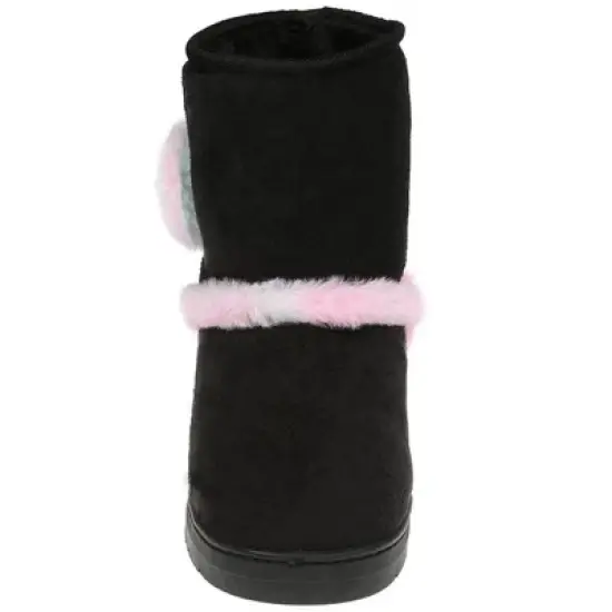 Rampage Girl's Warm Microsuede Winter Boots for Toddlers/Girls,With Cute Faux Fur Heart And Trim Details image {3}