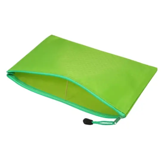 Unique Bargains Office Travel Waterproof Zipper File Storage Folders Bill Pencil Pouches image {3}