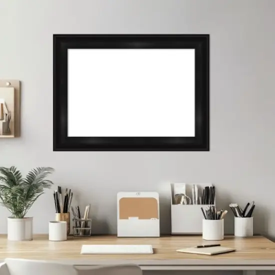 Amanti Art Grand Black Narrow Framed Dry Erase Magnetic Board image {6}