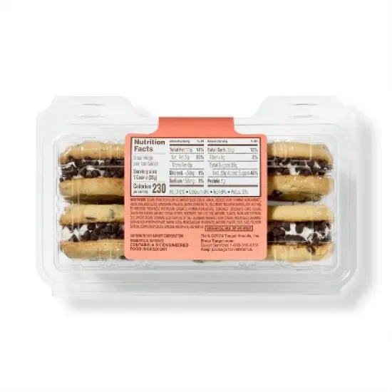 Chocolate Chip Soft Sandwich Cookies - 7.5oz/6ct - Favorite Day&trade; image {1}