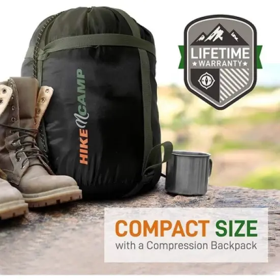 SereneLife Double Sleeping Bag, SLSBRT, Portable and Lightweight image {1}