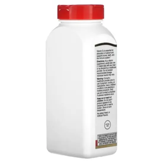 21st Century Vitamin D3, 125 mcg (5,000 IU), 360 Tablets image {2}