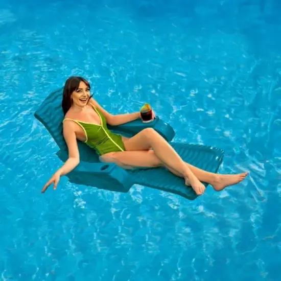 California Sun Deluxe Unsinkable La Jolla Lounger - Foam Cushion Pool Chaise Chair image {8}