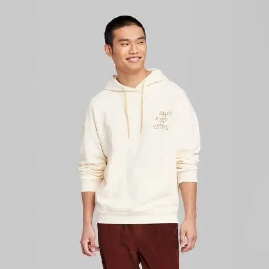 Men's Regular Fit Hooded Pullover Sweatshirt - Original Use&trade; Light Ivory image {1}
