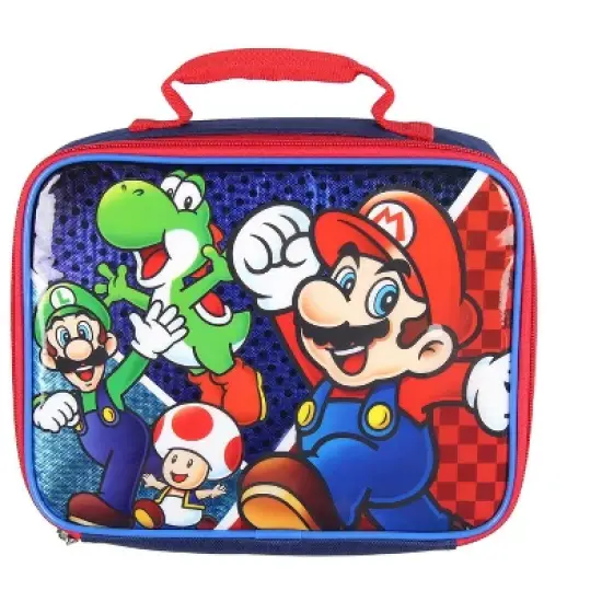 Super Mario Luigi Toad Yoshi Insulated Lunch Box Soft Kit Cooler Multicoloured image {3}