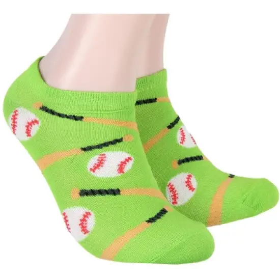 The Sandlot Squints Ham L7 Weenie Baseball s No-Show Ankle Socks 5 Pair image {2}