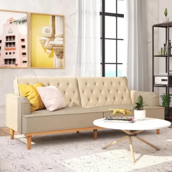 Stella Vintage Convertible Sofa Bed Futon - Mr. Kate image {8}