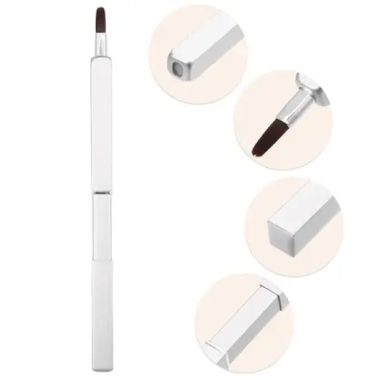 Unique Bargains Lipstick Brushes Makeup Tool Applicators Set Concealer Brush Smudger Brush 1pcs image {2}
