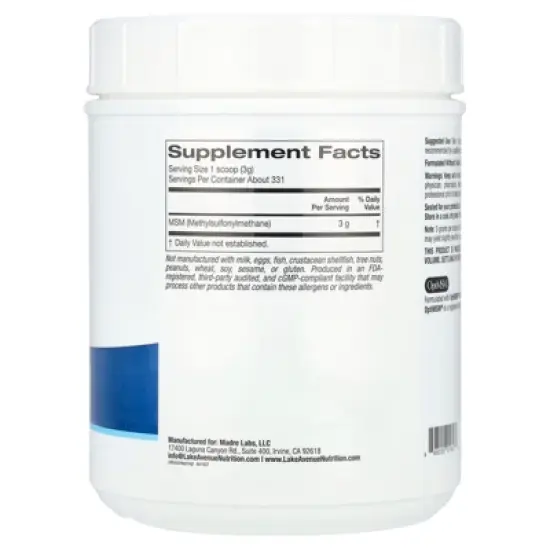 Lake Avenue Nutrition OptiMSM&reg; Flakes, 35 oz (992 g) image {1}