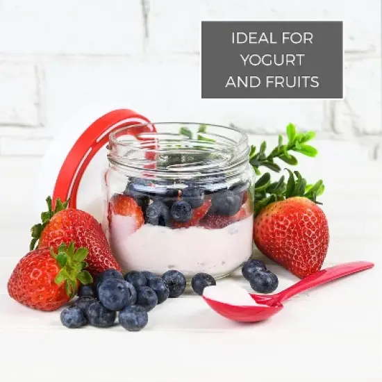 Tribello Glass Mason Jars with Lids image {2}