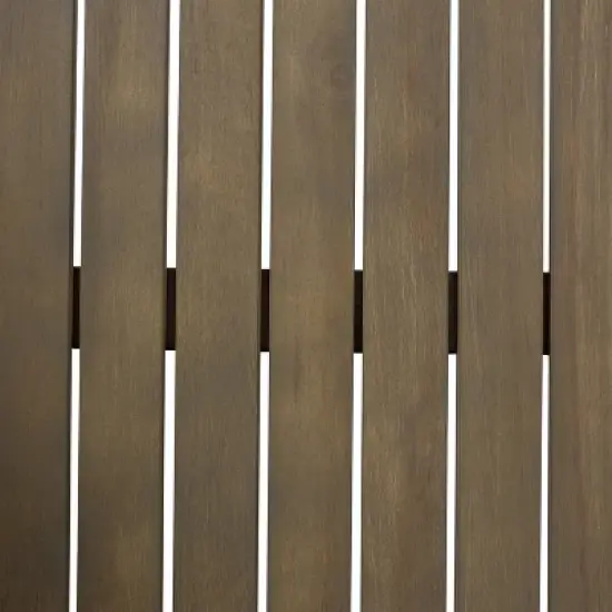 GDFStudio Parma Acacia Wood 3 Seater Sectional Sofa Set with Ottoman image {9}