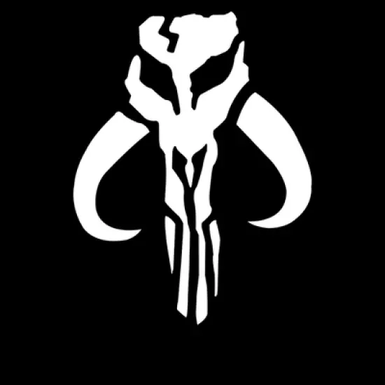 Men's Star Wars Mandalorian Skull Logo T-Shirt image {1}