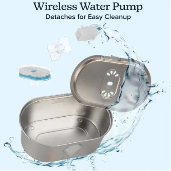 PETMAKER 3.5L Stainless Steel Cat Water Fountain image {4}