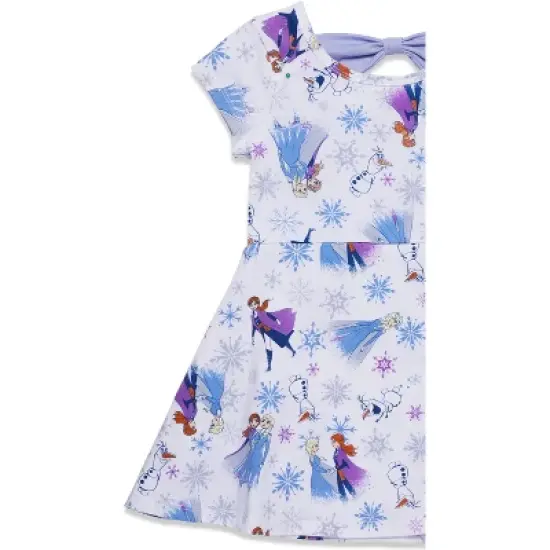 Disney Frozen Elsa Princess Anna Olaf Christmas Girls Skater Dress Toddler  image {1}