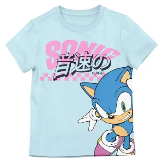 Sonic The Hedgehog Sonic Checkers 4-Pack Youth Girls Tees image {4}