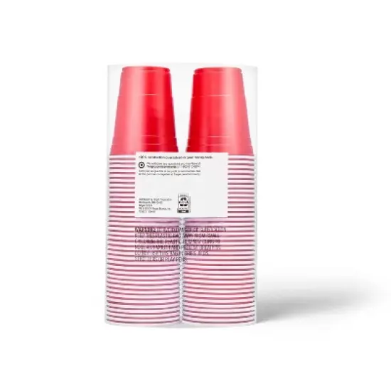 Disposable Red Plastic Cups - 18oz - up & up&trade; image {2}