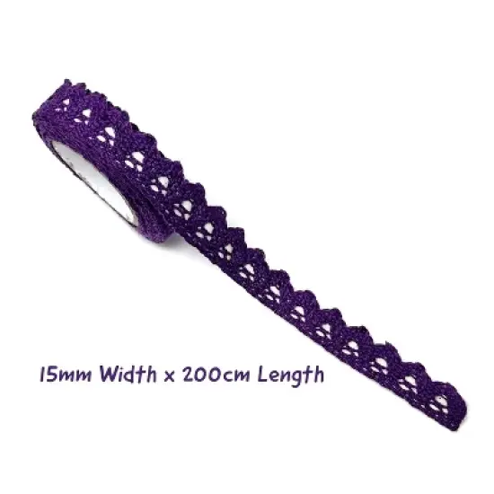 Wrapables Colorful Decorative Adhesive Lace Tape image {13}