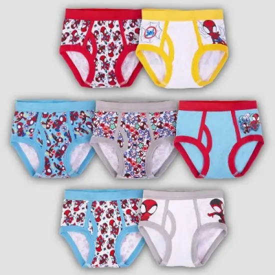 Toddler Boys' Marvel Spider-Man 7pk Underwear image {6}