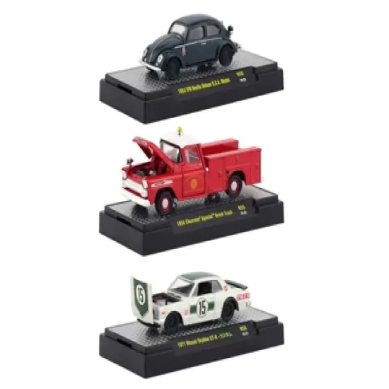 Auto Shows 6 piece Set Release 55 IN DISPLAY CASES 1/64 Diecast Model Cars by M2 Machines image {3}