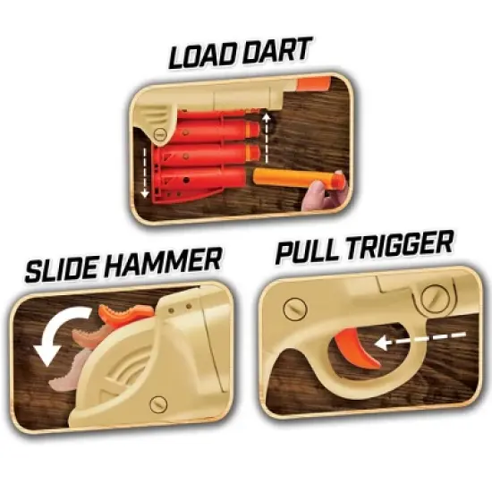 Lanard Huntsman: Big Brute - Beige-Green - Toy Foam Dart Blaster, 6+ image {2}