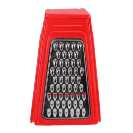 Northlight 8.25" Red Collapsible Box Kitchen Grater image {1}