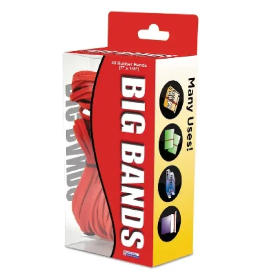 Alliance Big Bands Rubber Bands 7 x 1/8 Red 48/Pack 00699 image {5}