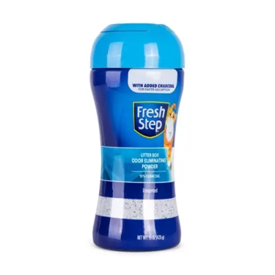 Fresh Step Odor Eliminating Charcoal Powder Cat Litter Box - 15oz image {2}