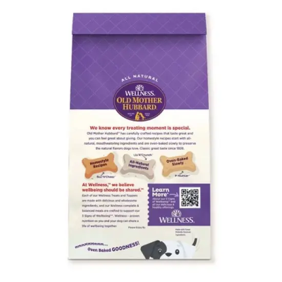 Old Mother Hubbard by Wellness - Extra Tasty Assortment Mini with Carrot, Apple, Liver, Cheese, Peanut Butter and Bacon Flavor Dog Treats - 20oz image {1}