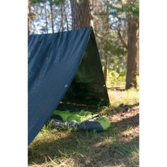 Stansport Medium-Duty Rip-Stop Tarp 6' x 8' - Dark Green - 4 Pack image {9}