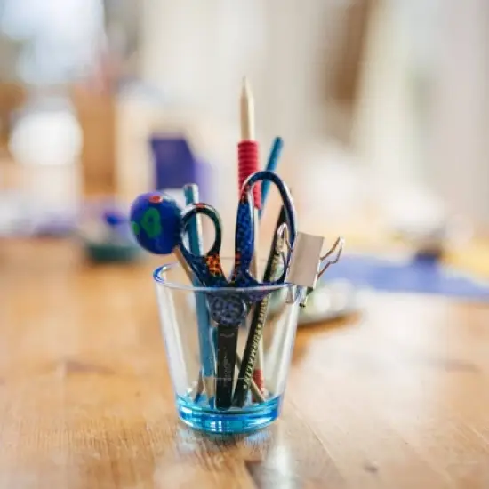 Fiskars 5" Non-Stick Deco Blunt Kids' Scissors: Child-Friendly, Multicolored, Metal & Plastic, Lifetime Warranty image {7}