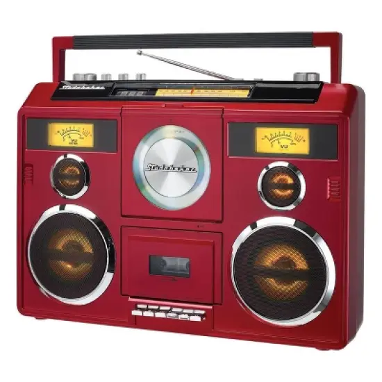 Studebaker SB2140 Sound Station Portable Stereo Boombox with Bluetooth, CD, AM/FM Radio and Cassette Player/Recorder image {6}