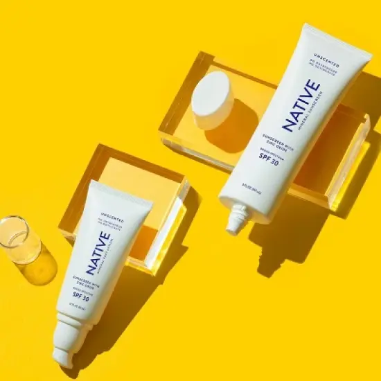 Native Unscented Mineral Sunscreen - SPF 30 - 5 fl oz image {3}
