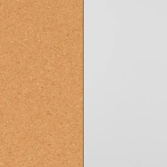 Emma and Oliver Reversible Mobile Cork Bulletin Board and White Board Stand with Pen Tray image {6}