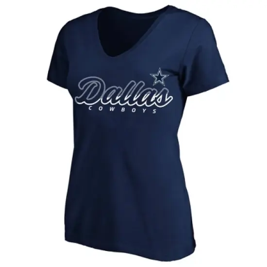 NFL Dallas Cowboys Short Sleeve V-Neck Plus Size T-Shirt image {3}